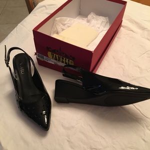 Wedge sling back shoes